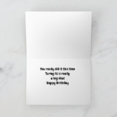 Carte **16e ANNIVERSAIRE** LES CUISINES DISENT WOW! ! !  (Intérieur)