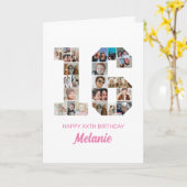 Carte 16e anniversaire Numéro 16 Photo Collage personnal (Fleur jaune)