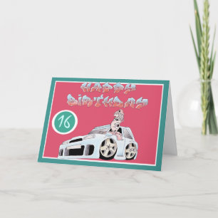 Carte 16E ANNIVERSAIREcarte spangleMASSIVE I TOONS