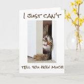 Carte ***16e*** HUMOUR D'ANNIVERSAIRE=CHAT SE RELEVER (Fleur jaune)