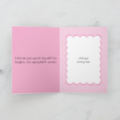 Carte 16e photo d'anniversaire rose de nom extraordinair (Intérieur)