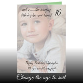 Carte 16ème photo d'anniversaire encore extraordinaire, 