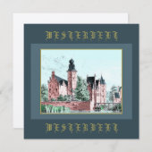 Carte 1729 A. de Haen Dutch Kasteel WESTERVELT (Devant / Derrière)