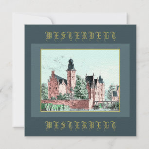 Carte 1729 A. de Haen Dutch Kasteel WESTERVELT