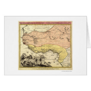 Carte 1743 de l'Afrique de l'ouest