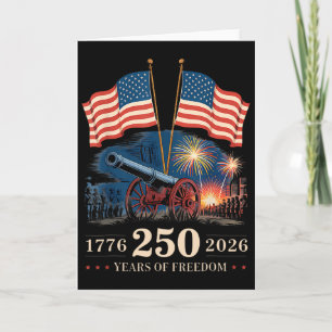 Carte 1776 2026 250 Ans de liberté 250e anniversaire amé