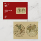 Carte 1786 du monde d'antiquité par William Faden (Devant / Derrière)