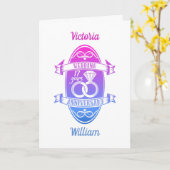 Carte 17 ans 17e anniversaire de mariage (Fleur jaune)