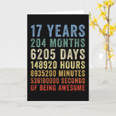 Carte 17 Ans d'être Génial Anniversaire (Fleur jaune)