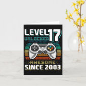 Carte 17 Déverrouillé Awesome 2003 jeu vidéo 17e anniver (Fleur jaune)