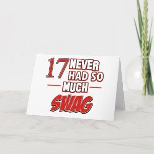 Carte 17e anniversaire