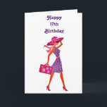 Carte ****17e ANNIVERSAIRE**** À NOTRE "JOLIE JEUNE FEMM<br><div class="desc">VOTRE **JOLIE JEUNE FEMME** SERA SI HEUREUSE DE RECEVOIR CETTE CARTE DE "VOUS" LE JOUR DE SON *****17e**** ANNIVERSAIRE ET L'ADMIRE POUR TOUJOURS,  J'EN SUIS SÛR !  N'OUBLIEZ PAS QUE VOUS POUVEZ "CHANGER L'ÂGE" EN QUELQUES SECONDES SI BESOIN :)</div>