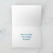 Carte 17e anniversaire : Bold, amusant, simple, arc-en-c (Intérieur)