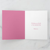 Carte 17e anniversaire de la coquille aquarelle Fille (Intérieur)