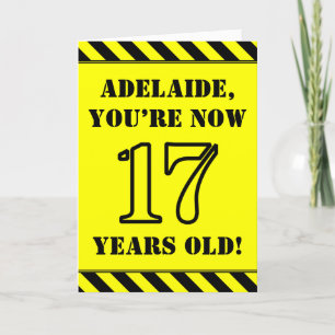 Carte 17e anniversaire : Jeu de style graphique, Nom per