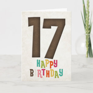 Carte 17e anniversaire Joyeux anniversaire conception de