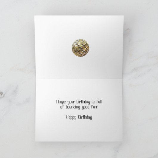 Carte 17ème anniversaire avec des numéros formés à parti (Intérieur)