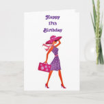 Carte ****17th BIRTHDAY**** TO OUR "LOVELY YOUNG LADY"**<br><div class="desc">YOUR **LOVELY YOUNG LADY** VEUT BE AINSI HAPPY TO RECEIVE THIS CARD FROM "YOU" ON THAT ALL IMPORTANT *****17th*** BIRTHDAY AND WILL CHERISH FOR-EVER I AM SURE !  REMEMBER THOUGH,  YOU CAN "CHANGE THE AGE" IN MATTER OF SECONDS IF NEEDED :)</div>