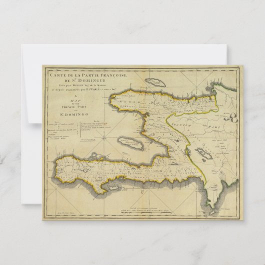 Carte 1814 du Haïti par Mathew Carey (Devant)
