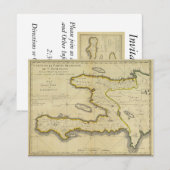 Carte 1814 du Haïti par Mathew Carey (Devant / Derrière)