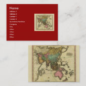 Carte 1825 de l'Asie par Henry Tanner (Devant / Derrière)