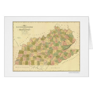 Carte 1839 de chemin de fer du Kentucky et du