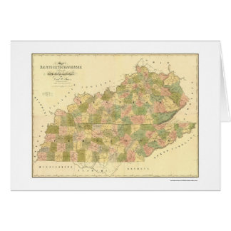 Carte 1839 de chemin de fer du Kentucky et du