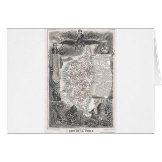 Carte 1852 de la Corse