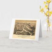 Carte 1861 de l'Ohio et du fleuve Mississippi (Fleur jaune)