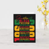 Carte 1865, 1865, fête de la liberté noire (Fleur jaune)