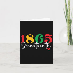 Carte 1865 1865 Fête le Mois de l'histoire des Noirs