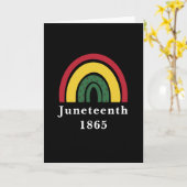 Carte 1865 Histoire noire afro-américaine (Fleur jaune)