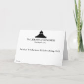 Carte 1880 de chemin de fer de Topeka Père Noël Fé (Dos)