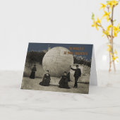 Carte 1890 photo MONDE GLOBE VOYAGES EN SÉCURITÉ (Fleur jaune)