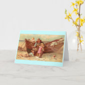 Carte 1890 Quand j'étais un garçon - Will et Frances Bru (Fleur jaune)