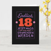 Carte 18 Anniversaire (Fleur jaune)