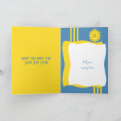 Carte 18 aujourd'hui ajouter nom photo jaune bleu annive (Intérieur)