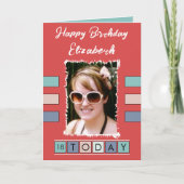 Carte 18 aujourd'hui ajouter photo nom âge anniversaire  (Devant)