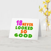 Carte 18 Jamais Ne Semblait Aussi Beau Conception Annive (Fleur jaune)