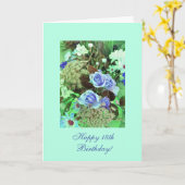 Carte 18e anniversaire (âge) (Fleur jaune)