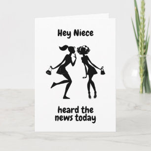 Carte **18e ANNIVERSAIRE DE LA NIECE** QUEL ANNIVERSAIRE