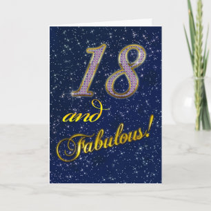 Carte 18e anniversaire pour quelqu'un Fabulous