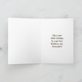 Carte 18e anniversaire : Rustic Faux Wood Look, Arc-en-c (Intérieur)