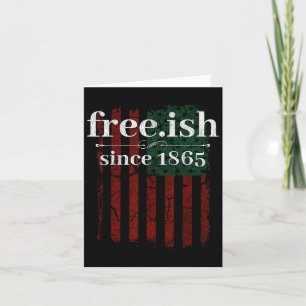 Carte 18e Jour de la Free-ish depuis 1865 Black Pride