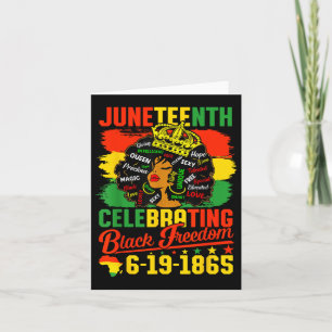 Carte 18ème anniversaire de la liberté des Noirs 18ème j