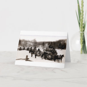 Carte 1905 bûcherons au travail