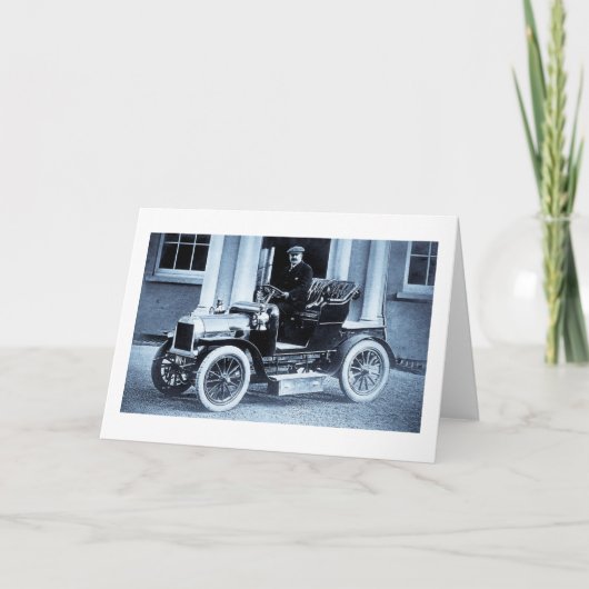 Carte 1907 Automobile Conducteur Automobile Vintage (Devant)