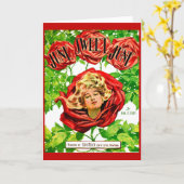 Carte 1908 Juin Sweet Juin partition (Fleur jaune)