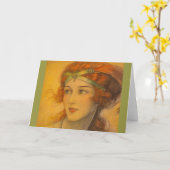 Carte 1919 rousse (Fleur jaune)