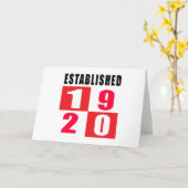 Carte 1920 conceptions d'anniversaire (Fleur jaune)